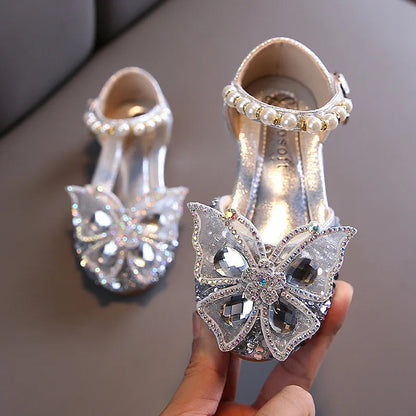 Lace Bow Princess Shoes - Girls' Party Wedding Shoes