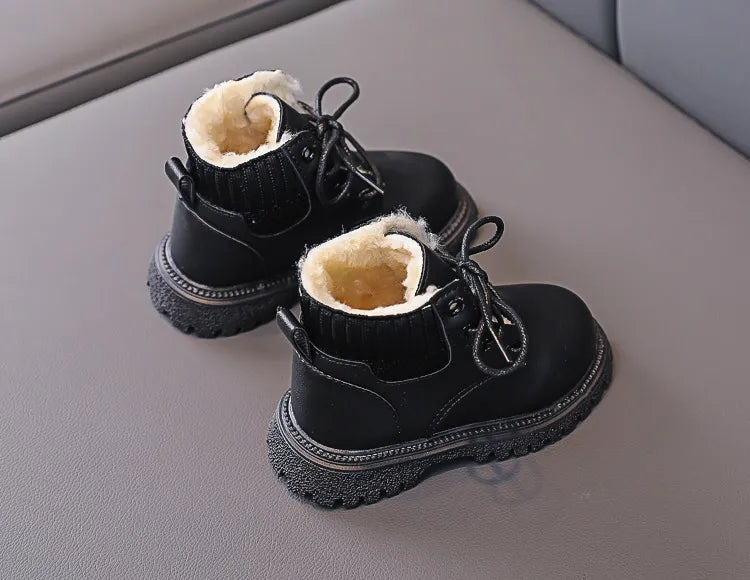 Cozy Plush Lining Snow Boots: Anti-Skid & Soft for Baby Boys/Girls