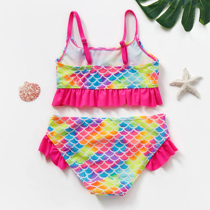 High-Quality Ruffle Toddler Girls' Bikini Set