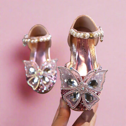 Lace Bow Princess Shoes - Girls' Party Wedding Shoes