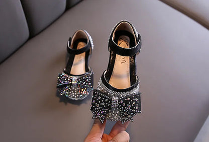 Lace Bow Princess Shoes - Girls' Party Wedding Shoes