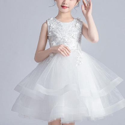 Floral Embroidered Princess Cocktail Dress