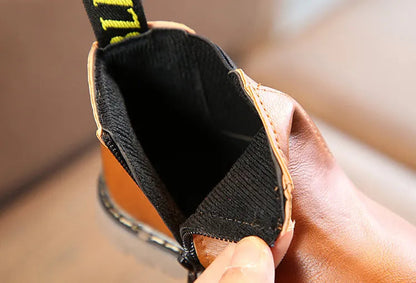 Kids Fashion Boots - Zippered Snow Boots
