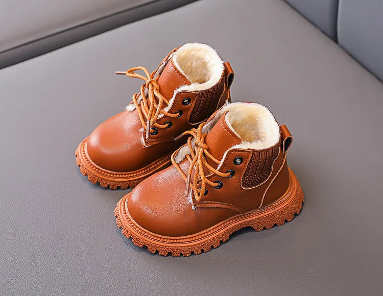 Cozy Plush Lining Snow Boots: Anti-Skid & Soft for Baby Boys/Girls