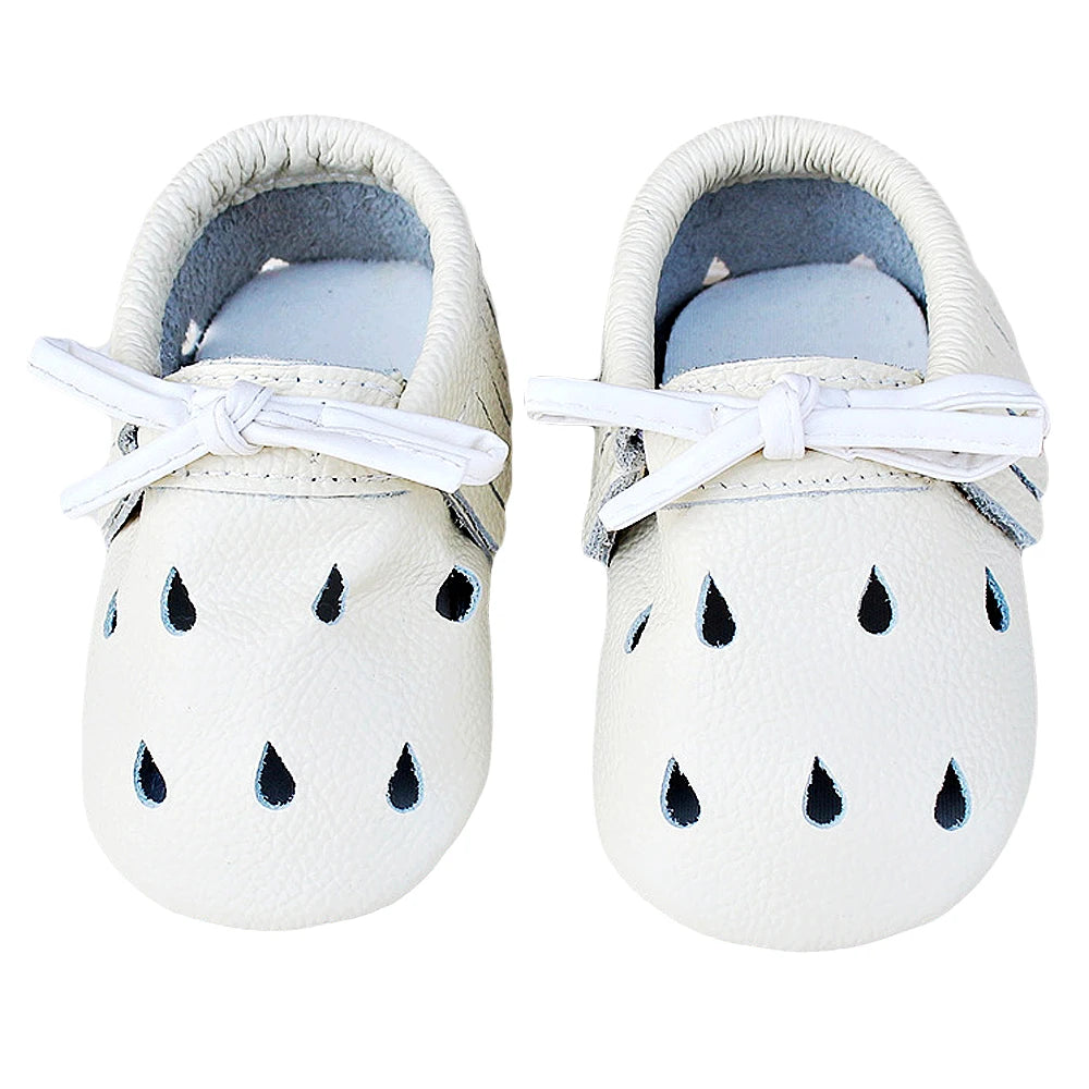 Genuine Leather Soft Sole Baby Shoes: Newborn Moccasins Slippers