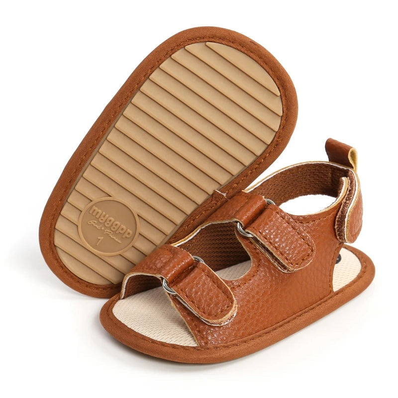 Stylish Non-Slip PU Baby Sandals (Newborn-18 Months)