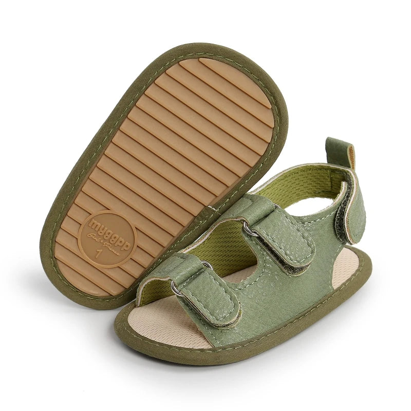 Stylish Non-Slip PU Baby Sandals (Newborn-18 Months)