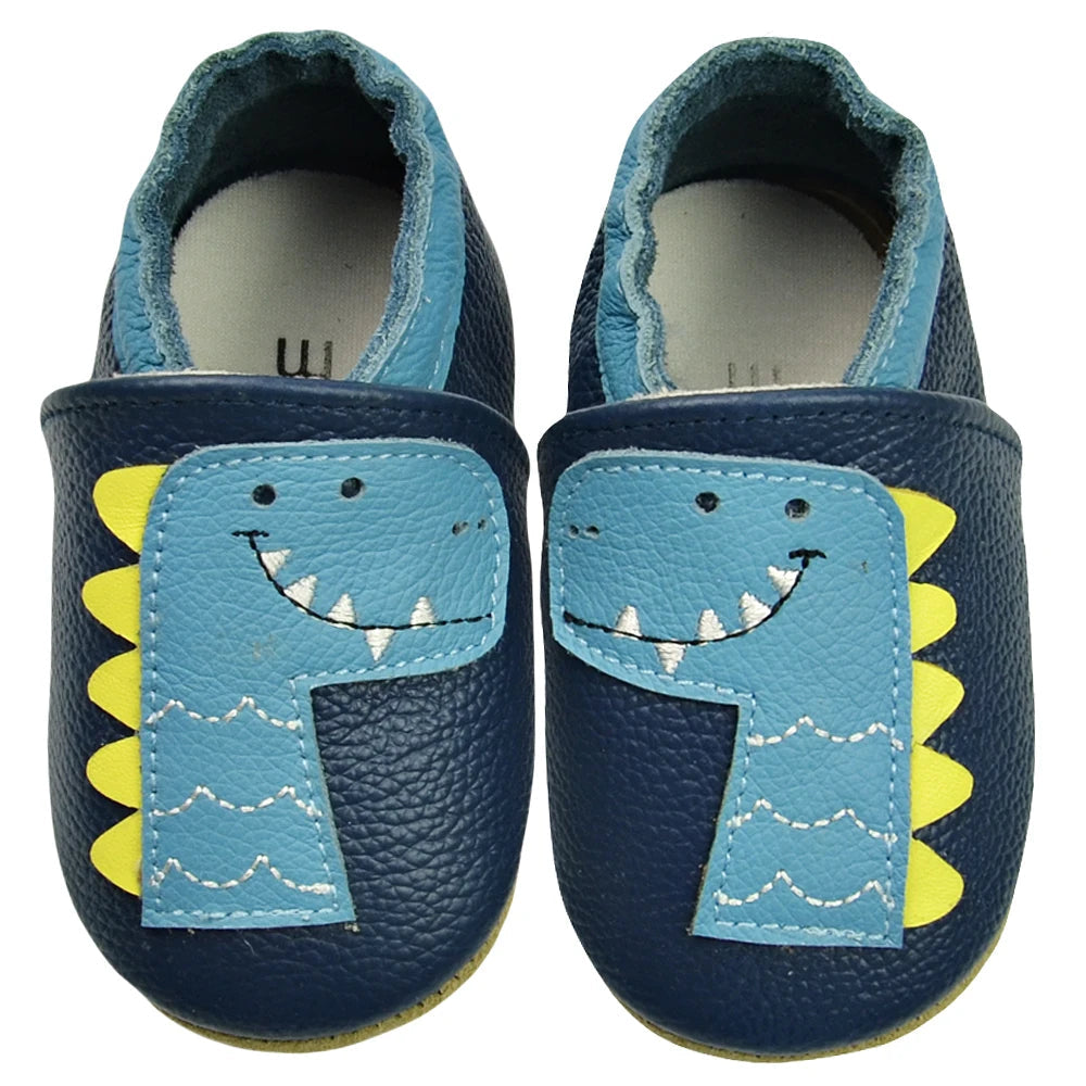 Genuine Leather Soft Sole Baby Shoes: Newborn Moccasins Slippers