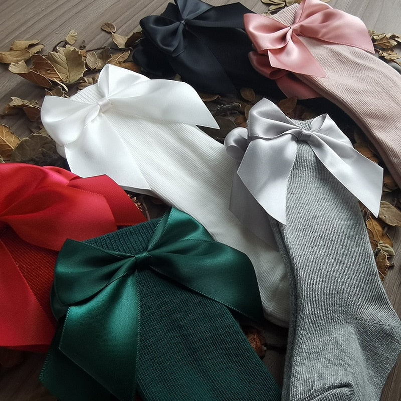 Knee High Long With Big Bow Sock