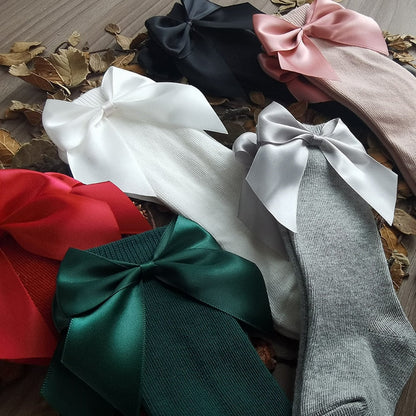 Knee High Long With Big Bow Sock