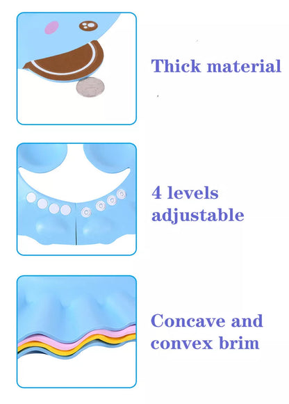 Baby Shower Cap for Kids with Ear Protection