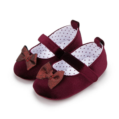 Butterfly-knot Princess Shoes - Soft-sole Infant First Walkers