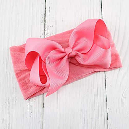 20PCS Soft Baby Headbands with Bows for Babies