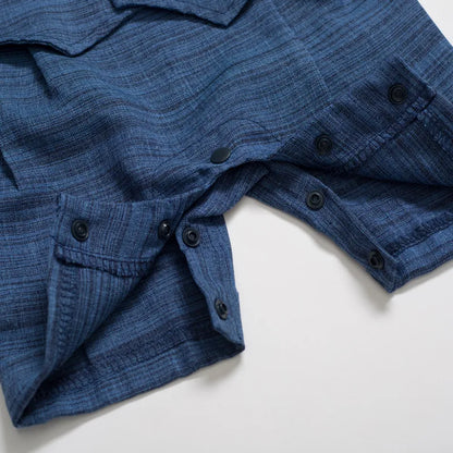 Baby Boy Cotton Romper with Gentleman Tie