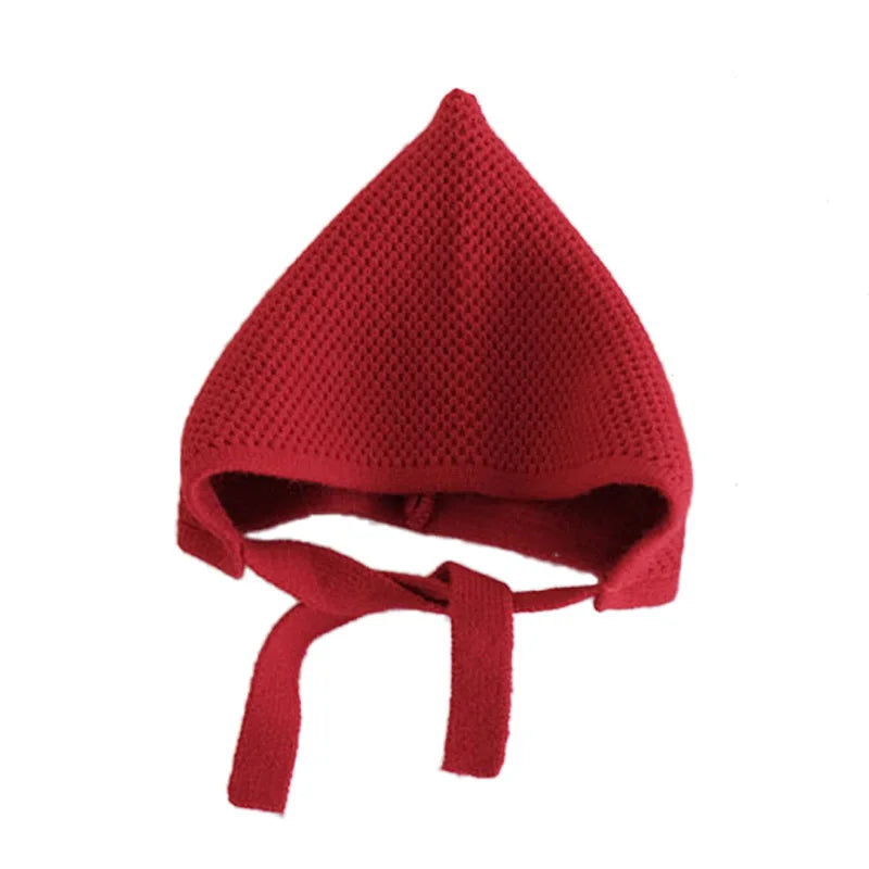 Kids Knit Wool Hat: Warm Solid Color Cap