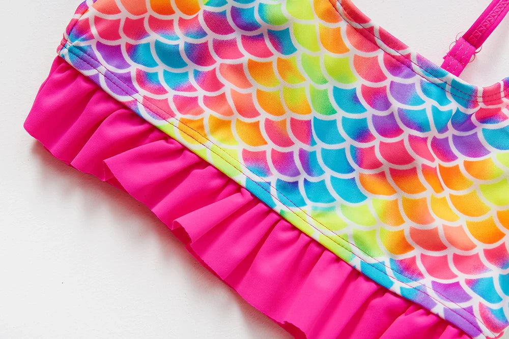 High-Quality Ruffle Toddler Girls' Bikini Set
