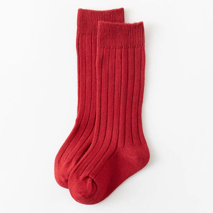 Baby Knee-High Socks: Plain Long Sock (Newborn-4 Years)