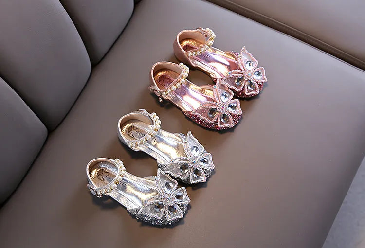 Lace Bow Princess Shoes - Girls' Party Wedding Shoes