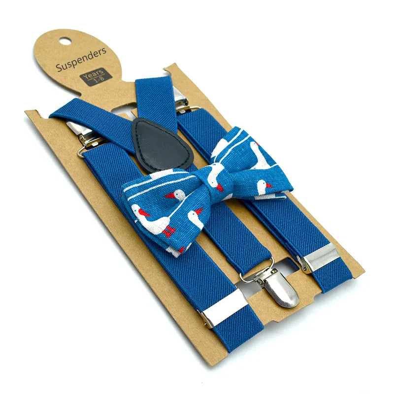Bow Tie & Suspenders Set for Kids: Festive Elegance