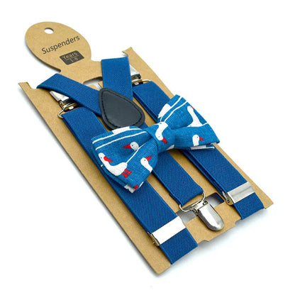 Bow Tie & Suspenders Set for Kids: Festive Elegance