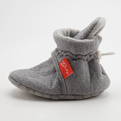Baby Girls and Boys Cotton Sole Sock Shoes