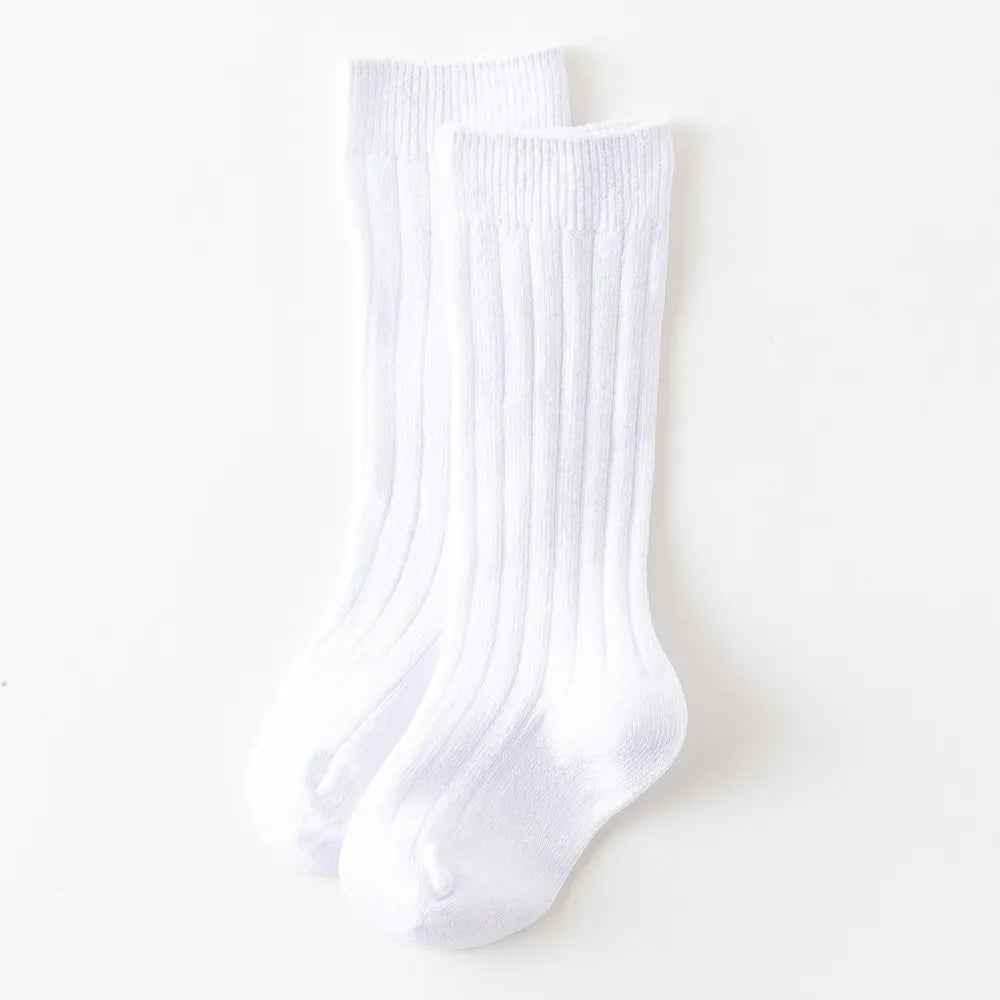 Baby Knee-High Socks: Plain Long Sock (Newborn-4 Years)