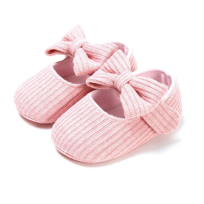 Princess Shoes for Babies: Anti-Slip Bow Sneakers
