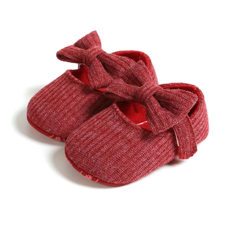 Princess Shoes for Babies: Anti-Slip Bow Sneakers