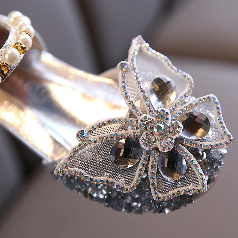 Lace Bow Princess Shoes - Girls' Party Wedding Shoes