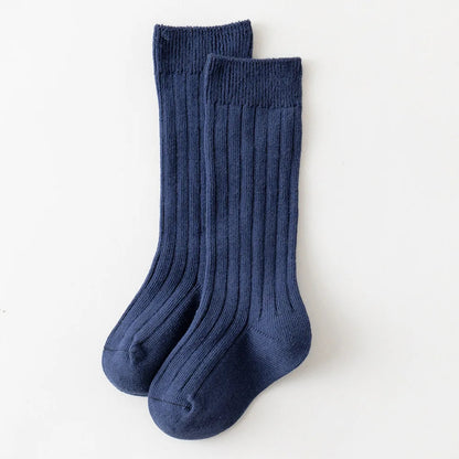 Baby Knee-High Socks: Plain Long Sock (Newborn-4 Years)
