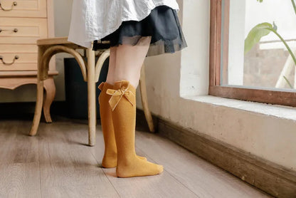Bow Knee High Socks for Baby Girls