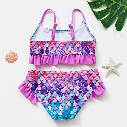 High-Quality Ruffle Toddler Girls' Bikini Set