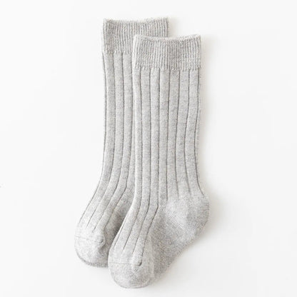 Baby Knee-High Socks: Plain Long Sock (Newborn-4 Years)