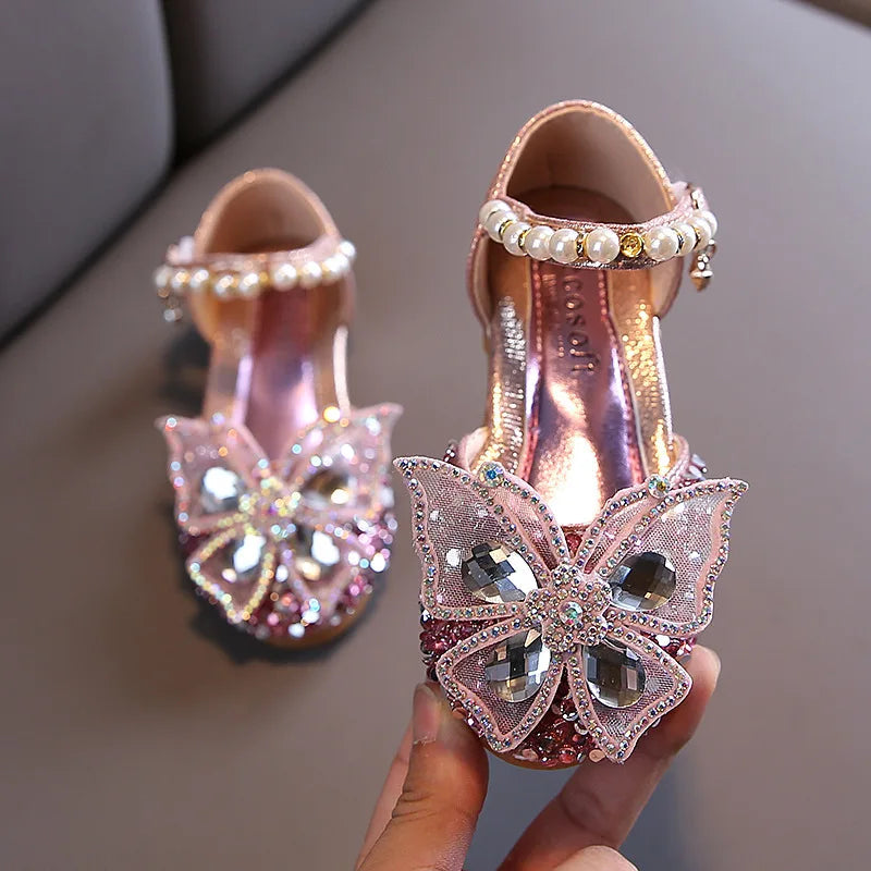 Lace Bow Princess Shoes - Girls' Party Wedding Shoes