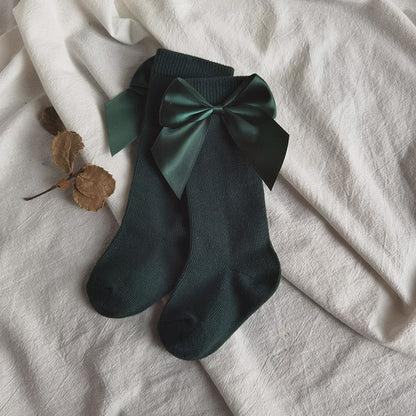 Knee High Long With Big Bow Sock