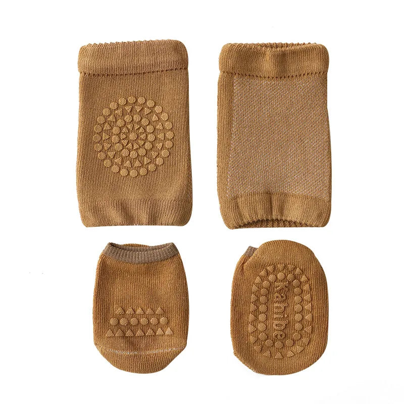 Baby Knee Pads & Anti-Slip Socks Set