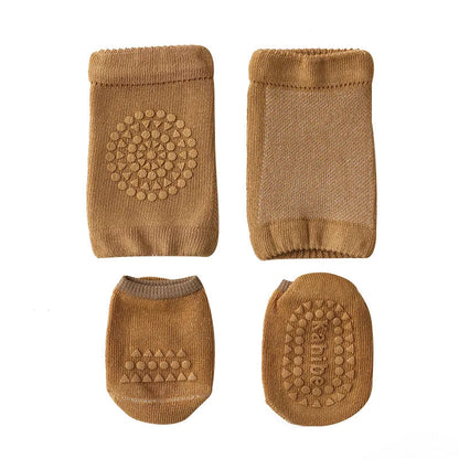 Baby Knee Pads & Anti-Slip Socks Set