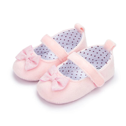 Butterfly-knot Princess Shoes - Soft-sole Infant First Walkers