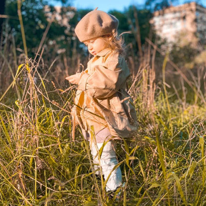 Cotton Trench Coat: Stylish Baby Girl Outerwear