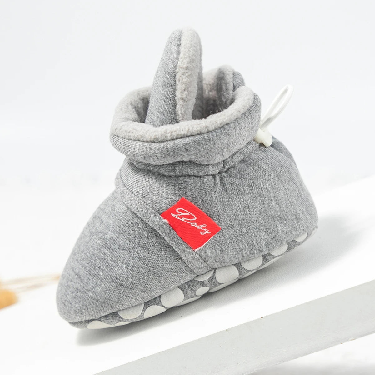 Baby Girls and Boys Cotton Sole Sock Shoes
