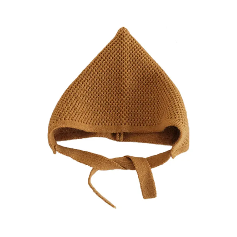 Kids Knit Wool Hat: Warm Solid Color Cap
