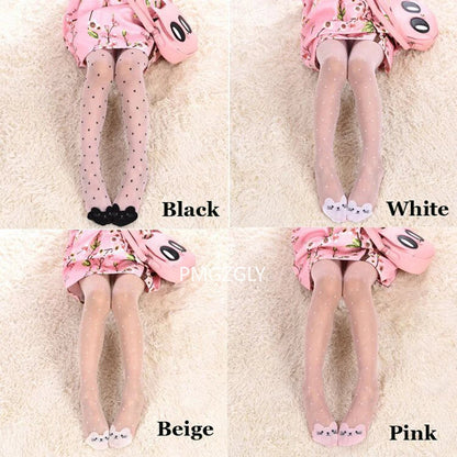 Cute Cat Girl Tights for Girls (1-9Y)