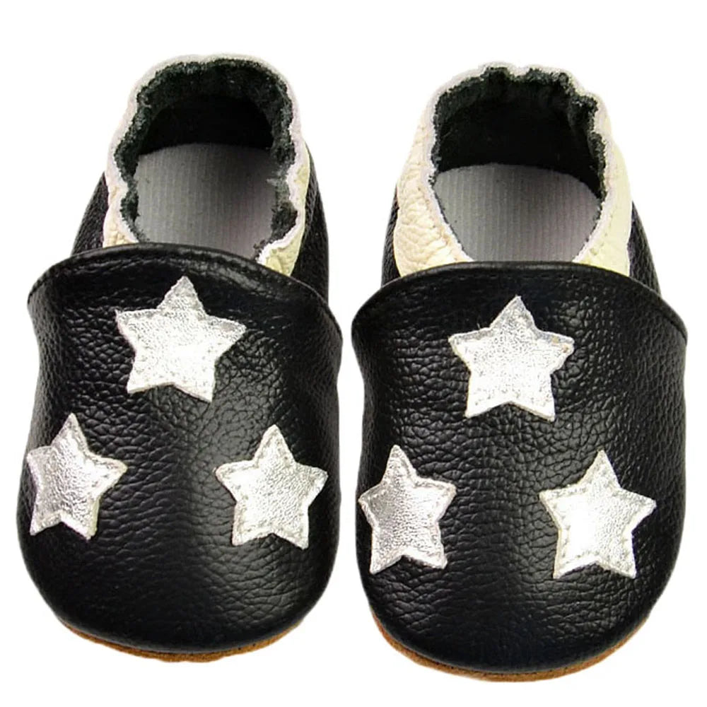 Genuine Leather Soft Sole Baby Shoes: Newborn Moccasins Slippers