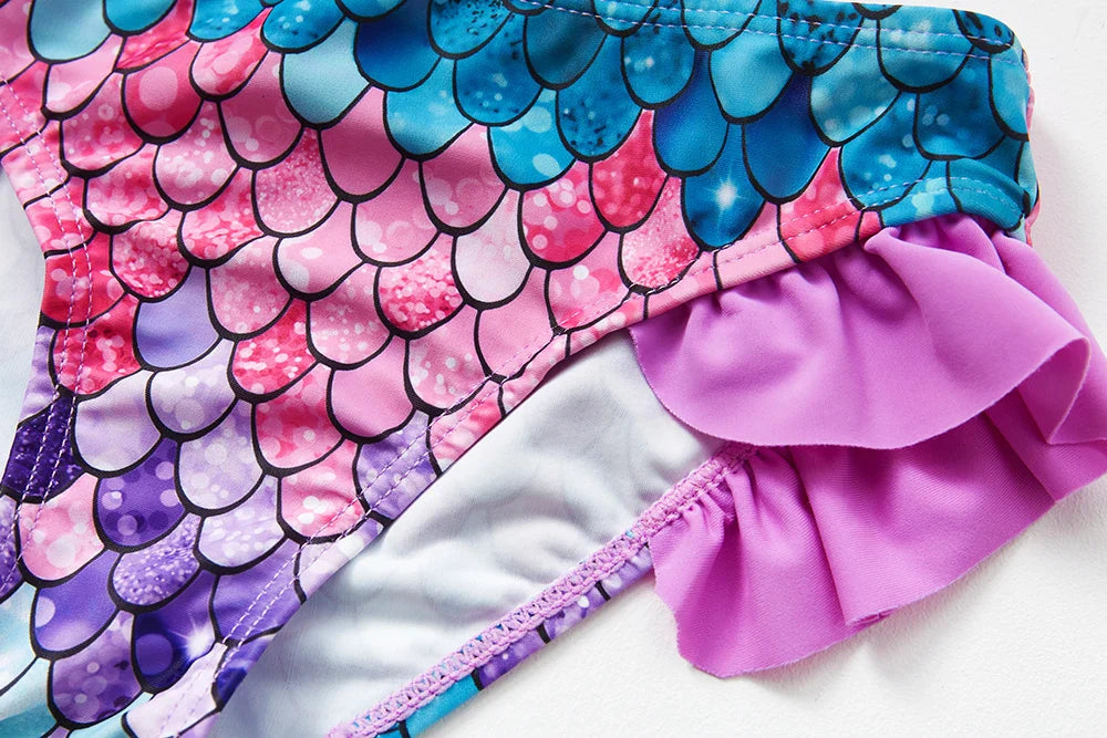 High-Quality Ruffle Toddler Girls' Bikini Set