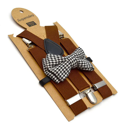 Bow Tie & Suspenders Set for Kids: Festive Elegance