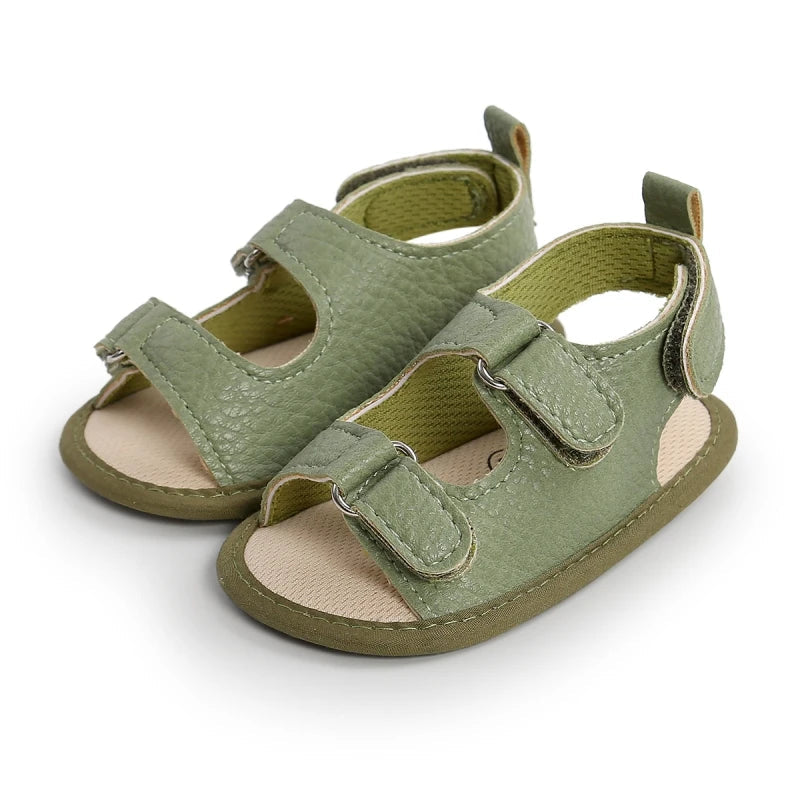 Stylish Non-Slip PU Baby Sandals (Newborn-18 Months)