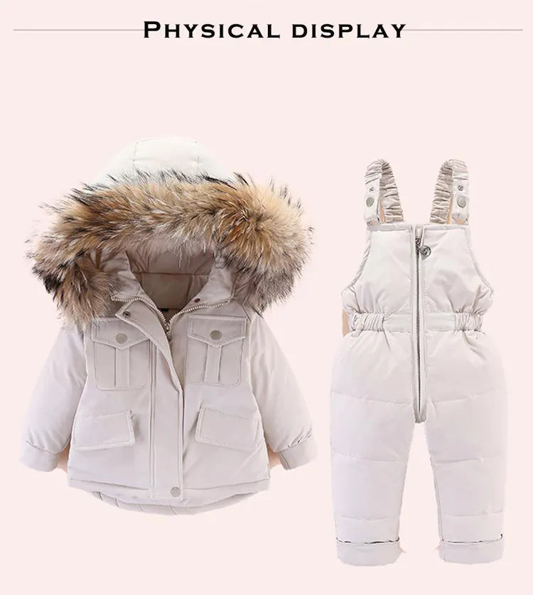 Children's Winter Set: Down Jacket + Jumpsuit