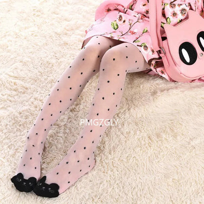 Cute Cat Girl Tights for Girls (1-9Y)