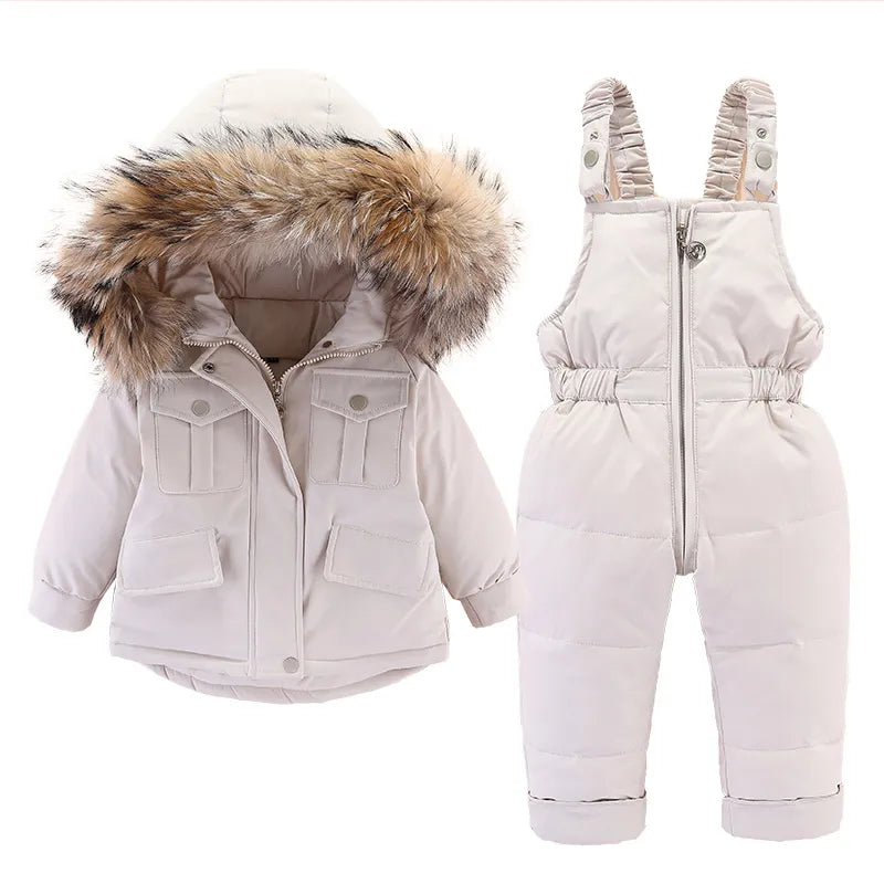 Children's Winter Set: Down Jacket + Jumpsuit
