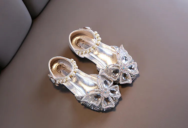 Lace Bow Princess Shoes - Girls' Party Wedding Shoes